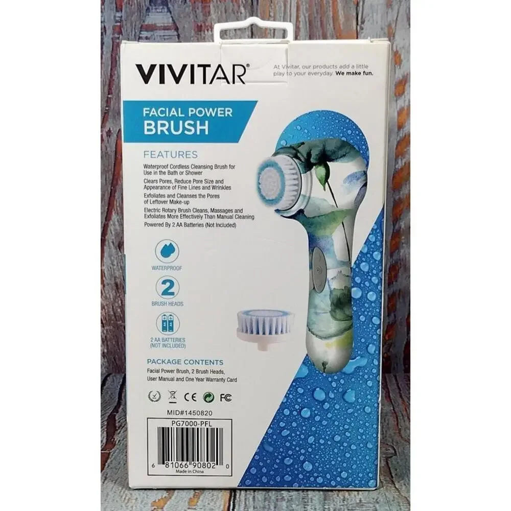 Vivitar Facial Power Brush‎ Waterproof Dual Speed